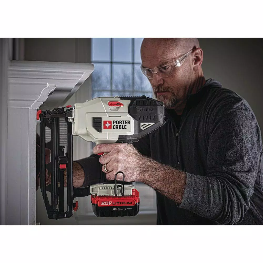 Porter-Cable 20V MAX 16-Gauge Cordless Straight Finish Nailer, Brushless (Tool-Only)