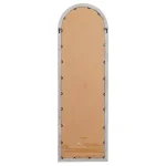 LITTON LANE Hayes Oversized Arch Distressed Brown Wood Window Mirror (72 in. x 23 in.) thumbnail 3
