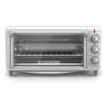 BLACK+DECKER 1500W Extra Wide Crisp 'N Bake Air Fry Toaster Oven, 8-Slice, Stainless Steel thumbnail 1