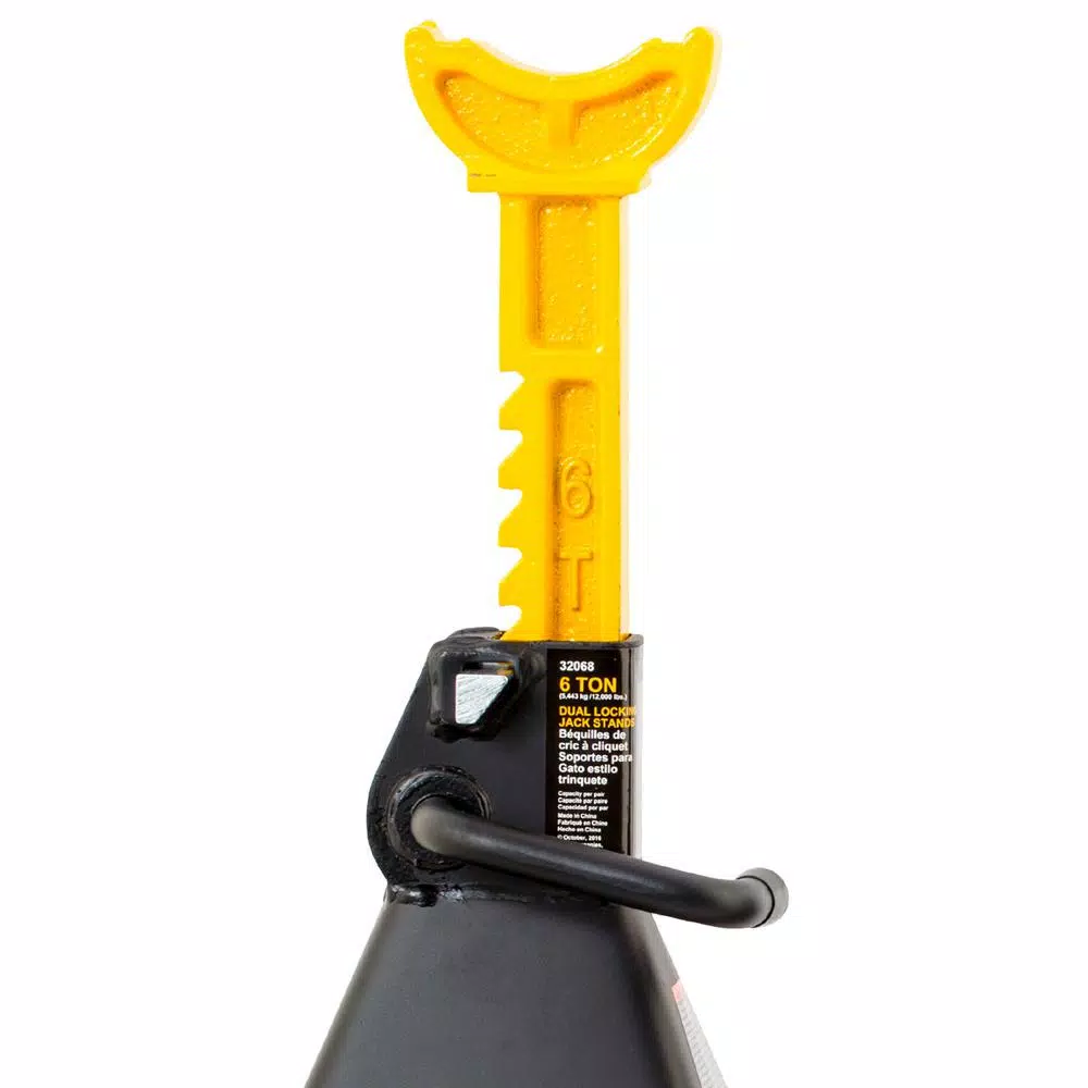Omega Lift 32068 6-Ton Double Locking Pin Jack Stands - Pair