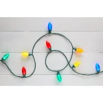 Home Accents Holiday 100-Light LED C9 Multi-Color Super Bright Smooth Christmas String Lights, Green Wire thumbnail 2