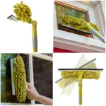 DocaPole 12 ft. Telescoping Window Cleaning Kit with Dual Pivot Squeegee and Microfiber Scrubber thumbnail 3