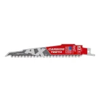 Milwaukee AX 6 in. Carbide Teeth Demolition Reciprocating Saw Blades, 5 TPI, 5-Pack thumbnail 3