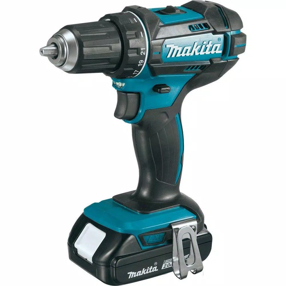 Makita 18V LXT Cordless 1/2 in. XPT Drill/Driver Kit with Two 2.0 Ah Batteries, Charger, and Hard Case