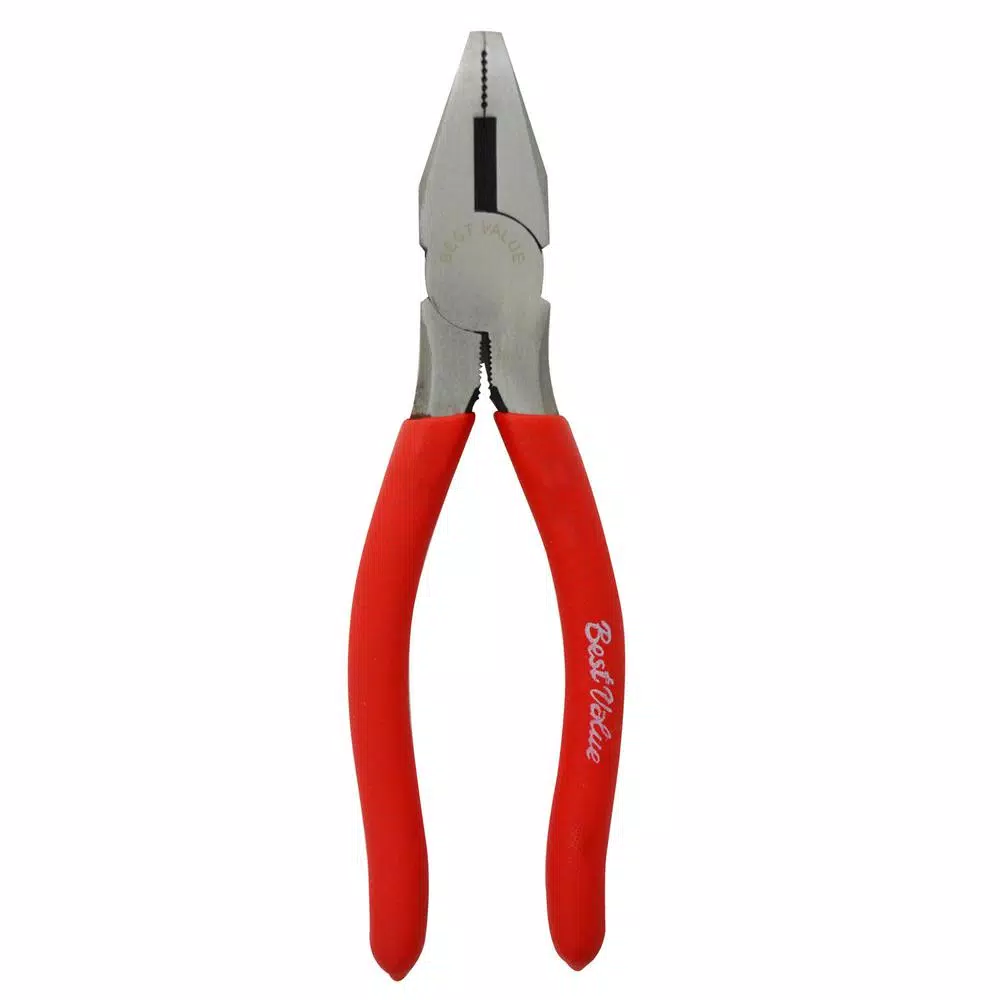 Best Value 4-Piece High Carbon Steel Plier Set with Anti-Slip Red Handles