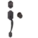 Delaney Wicklow Tuscany Bronze Entry Dummy Door Handleset - Traditional Style thumbnail 1
