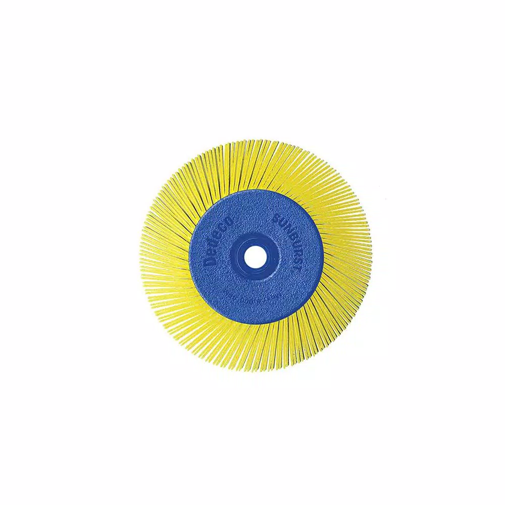 Dedeco Sunburst 6 in. TA Radial Discs, 80-Grit Coarse Cleaning and Polishing Tool, 1/2 in. Arbor