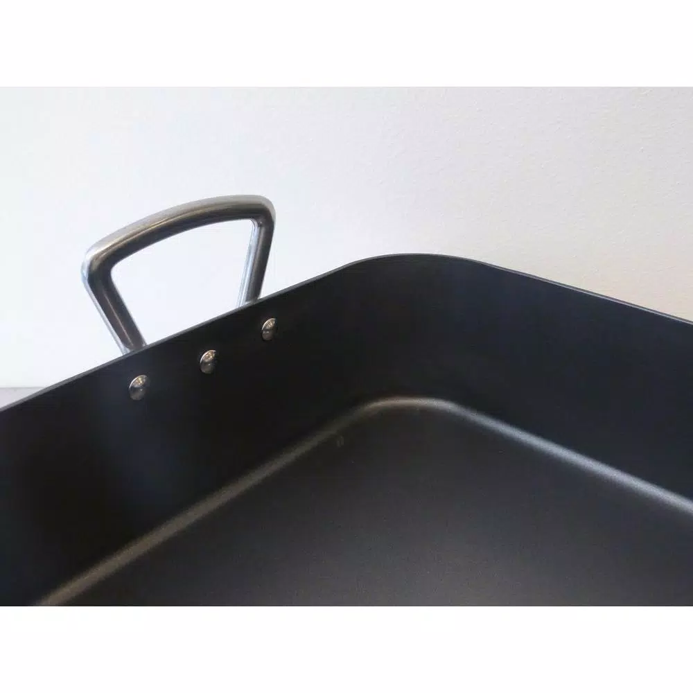 RSVP International 8 Qt. Cast Aluminum Roasting Pan with Non-Stick Rack