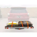 MaxxHaul 60 in. x 22 in. Aluminum Basket Style Hitch Cargo Carrier, 500 lb. Capacity, 2 in. Receiver thumbnail 8