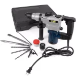 Stark Electric 6.7 Amp 1/2 in. SDS-Plus Corded Rotary Hammer Drill with Chisel Bits and Storage Case thumbnail 1