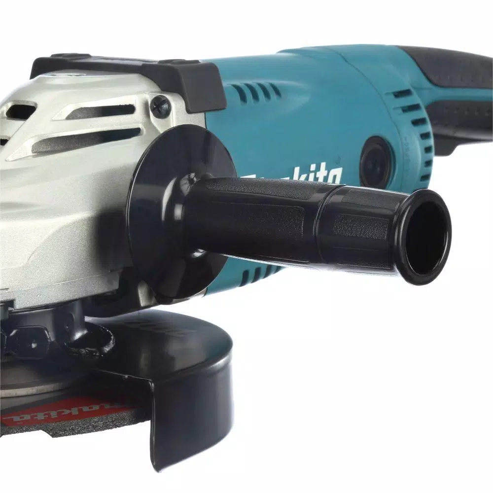 Makita 7 in. Corded Angle Grinder, 15 Amp, 6000 RPM with Grinding Wheel and Side Handle