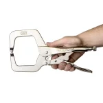 Capri Tools Klinge 11 in. Locking C-Clamp Pliers with Chrome Vanadium Steel Jaws thumbnail 3