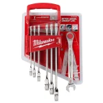 Milwaukee 17-Piece SAE Ratcheting Wrench and TORQUE LOCK™ Locking Pliers Mechanic Tool Set thumbnail 7