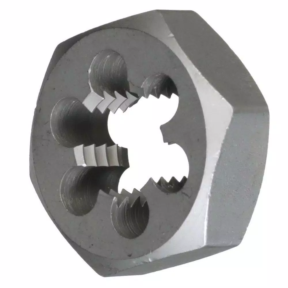 Drill America 6-Piece Carbon Steel NPT Hex Die Set with Wooden Case