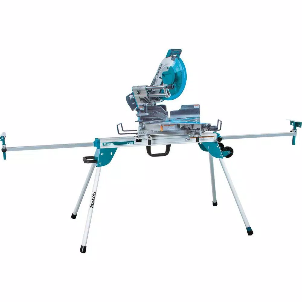 Makita 12 in. 15 Amp Dual-Bevel Sliding Compound Miter Saw with Laser and Folding Stand