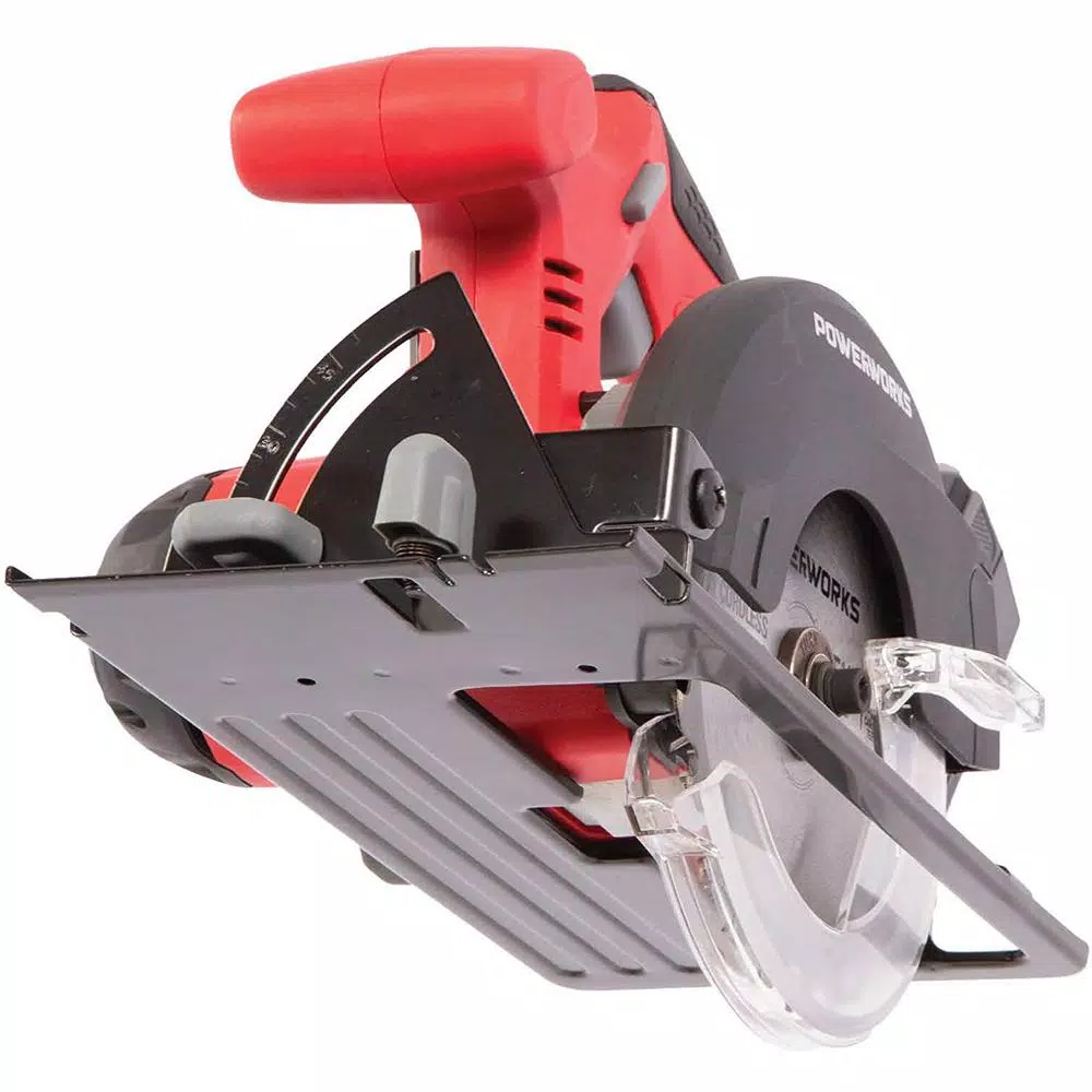 POWERWORKS 20V Cordless Brushless 5.5 in. Circular Saw, Tool Only CRG303