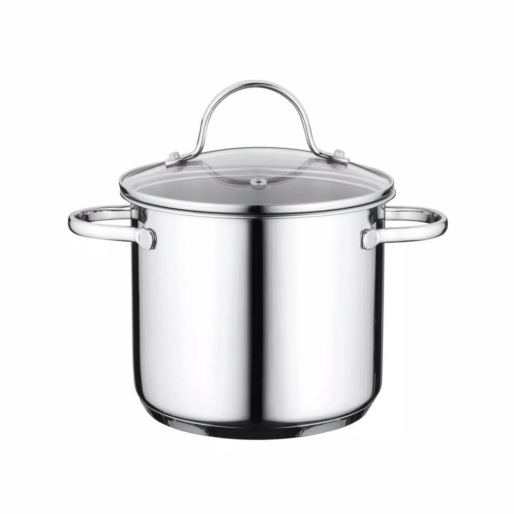 BergHOFF Essentials Comfort 6-Piece Stainless Steel Cookware Set, Induction Safe, 18/10 Steel