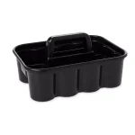 Rubbermaid Commercial Products Rubbermaid Deluxe Black Plastic Carry Caddy for Cleaning Supplies and Tools thumbnail 2