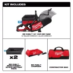 Milwaukee MX FUEL 14 in. Cordless Cut-Off Saw Kit with (2) Batteries and Charger thumbnail 2