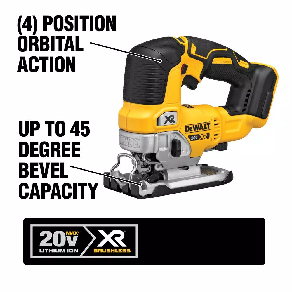 DEWALT 20V MAX XR Cordless Brushless 5 in. Random Orbital Sander & Jigsaw Combo Kit with 5.0Ah Battery
