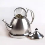 Creative Home Nobili-Tea 8-Cup Brushed Stainless Steel Tea Kettle with Removable Infuser Basket thumbnail 7
