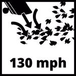 Einhell PXC 36V Cordless Brushless Leaf Blower and Vacuum with Debris Bag, 130 MPH, 430 CFM thumbnail 4