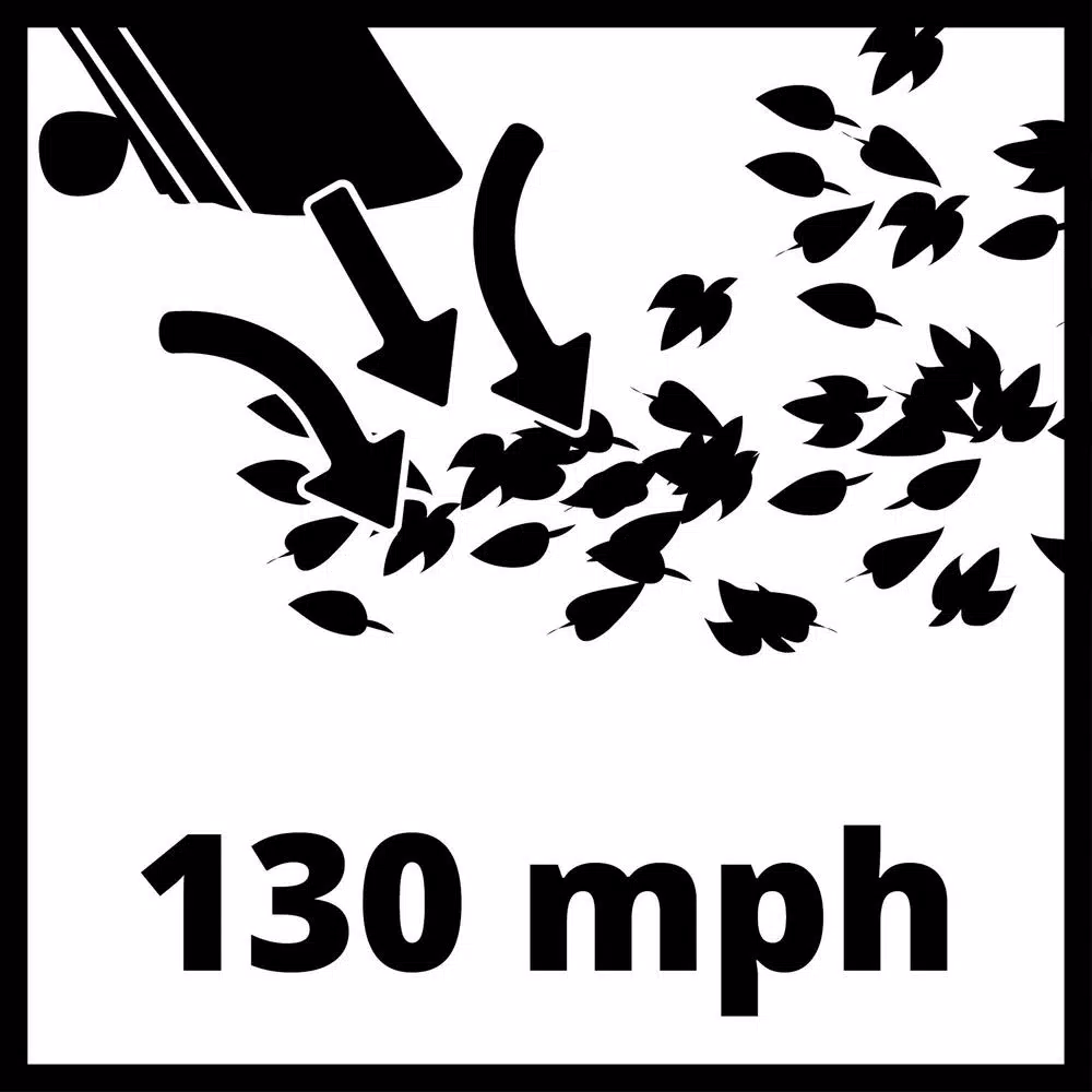 Einhell PXC 36V Cordless Brushless Leaf Blower and Vacuum with Debris Bag, 130 MPH, 430 CFM