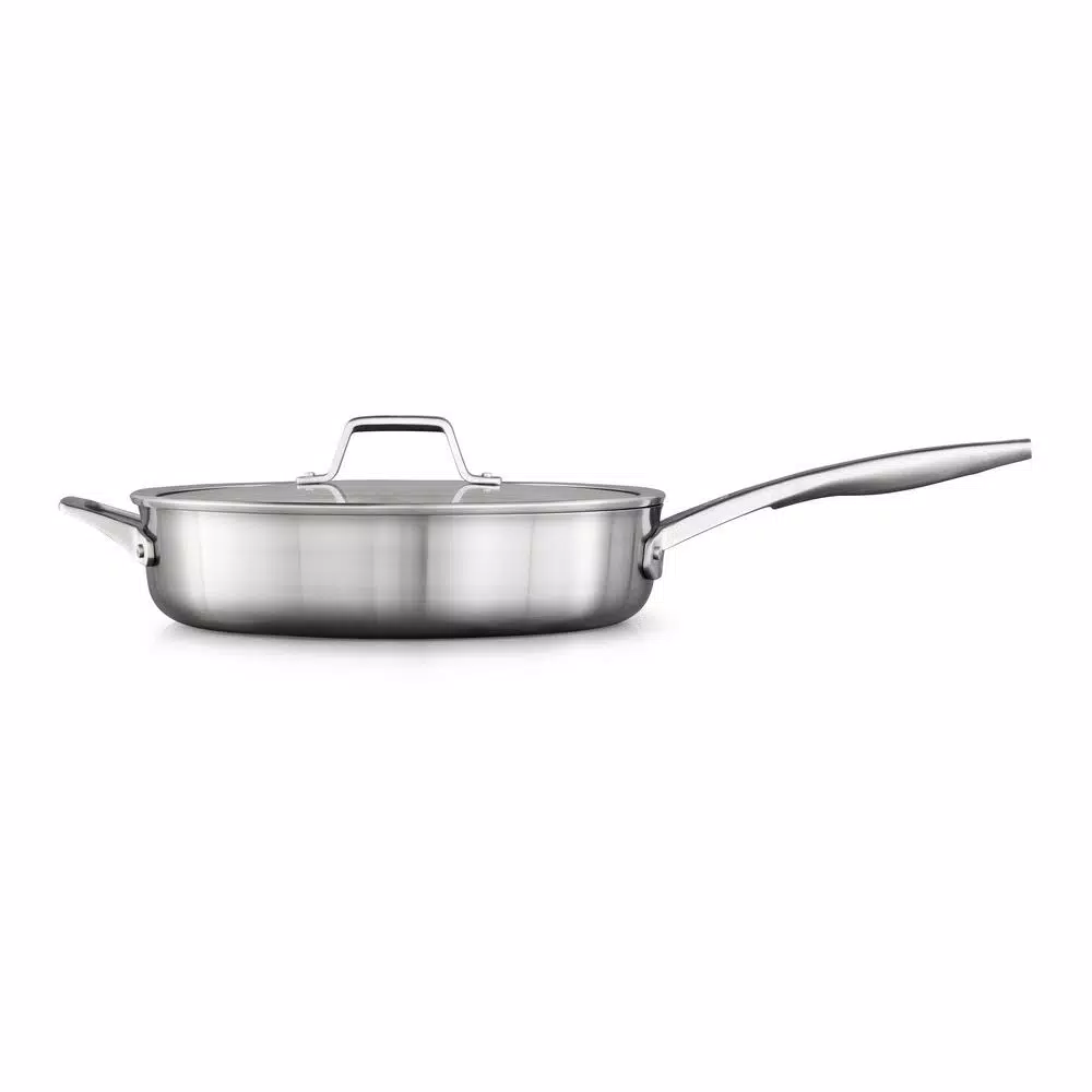 Calphalon Premier 5 Qt. Stainless Steel Saute Pan with Tempered Glass Lid