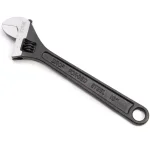 Stark 10 in. Adjustable Wrench, Black Chrome Vanadium Steel with Built-in SAE/Metric Scale thumbnail 1