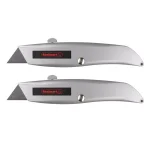 Stalwart Retractable Utility Knife Set, 2-Pack, Aluminum Alloy Body thumbnail 1