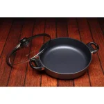 Swiss Diamond Classic Series 3.7 qt. Nonstick Cast Aluminum Saute Pan with Glass Lid, Gray thumbnail 3