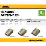 DEWALT 2 in. 9-Gauge Galvanized Barbed Paper Tape Fencing Staples, 960 Count thumbnail 4