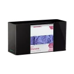 AdirMed Acrylic Black Single Box Glove Dispenser, Wall Mount thumbnail 2
