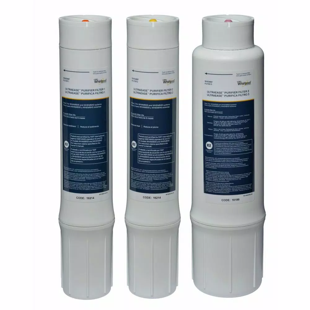 Whirlpool WHAMBS5 3-Stage Under Sink Water Purifier Filtration System