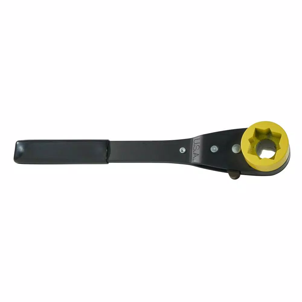 Klein Tools Ratcheting Lineman's Wrench, 4-in-1 Combination Square Socket