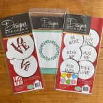 Designer Stencils Sweetheart Sayings Cookie Stencil Bundle - 9 Pattern Decorating Set thumbnail 2