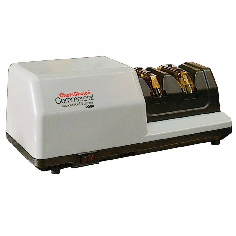 Chef'sChoice 2-Stage Commercial Electric Knife Sharpener, White