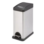 Honey-Can-Do 2.1 Gal. Rectangular Stainless Steel Step Trash Can thumbnail 1