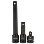 Husky 3-Piece Impact Accessory Set, 1/2 in. Drive Extensions and Adapter thumbnail 3