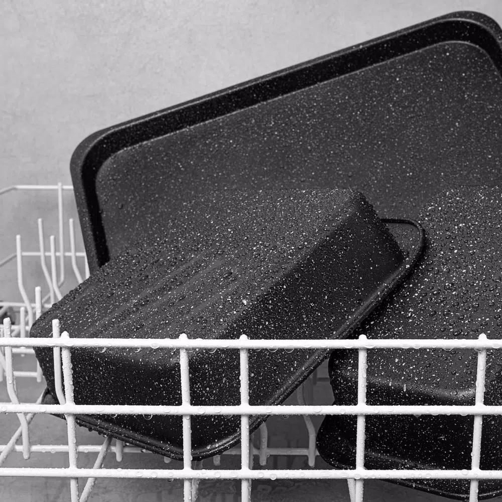 GRANITESTONE Stack Master 6-Piece Mineral and Diamond Infused Non-Stick Stackable Bakeware Set