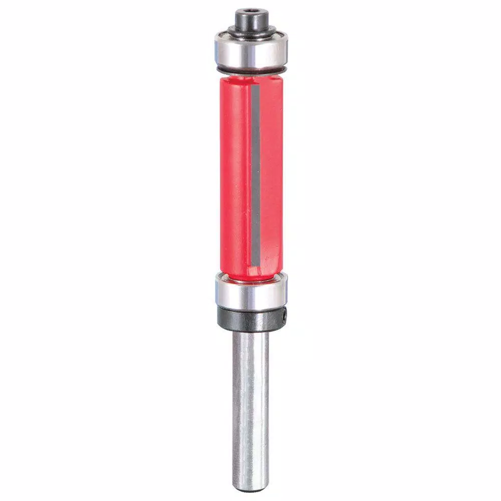 Diablo 1/4 in. Double Bearing Flush Trim Router Bit, 1/2 in. Cut Diameter