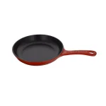 Chasseur 8 in. Red Enameled Cast Iron Frying Pan thumbnail 2