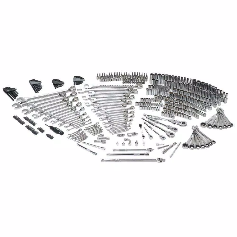 Husky 432-Piece Mechanics Tool Set with 1/4 in, 3/8 in, and 1/2 in. Drive Sockets and Wrenches
