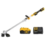 DEWALT 20V MAX Cordless Brushless String Trimmer with 5.0 Ah Battery and Charger, 14 in. Swath thumbnail 1