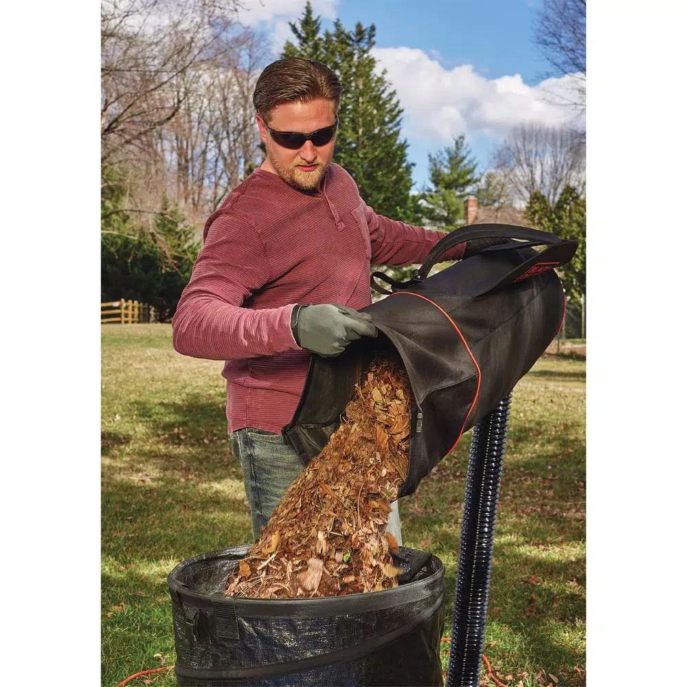 BLACK+DECKER VACPACK 3-in-1 Corded Electric Backpack Leaf Blower, Vacuum, and Mulcher - 250 MPH, 400 CFM, 12 Amp