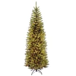 National Tree Company 6.5 ft. Kingswood Fir Pencil Artificial Christmas Tree with 250 Clear Warm Lights thumbnail 1