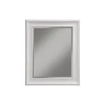 Martin Svensson Home White Beveled Glass Accent Mirror, 30 in. H x 36 in. W Rectangle Framed Wall Mirror thumbnail 1