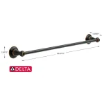 Delta Porter 24 in. Single Towel Bar, Oil Rubbed Bronze thumbnail 4