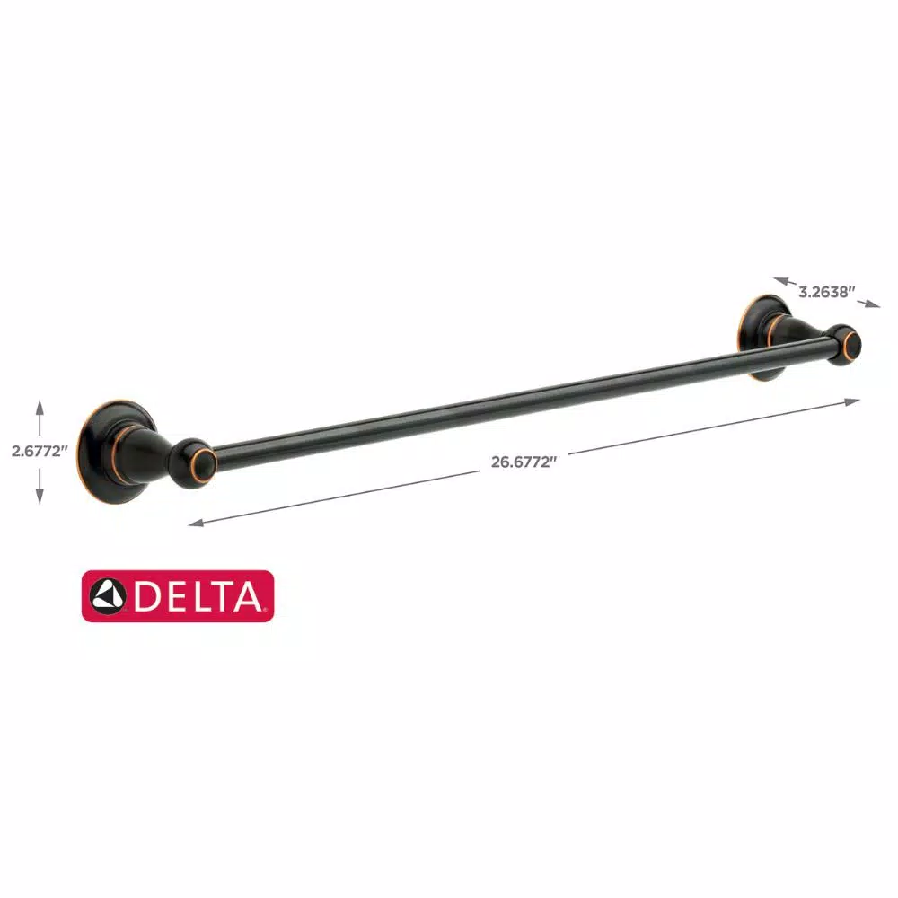 Delta Porter 24 in. Single Towel Bar, Oil Rubbed Bronze