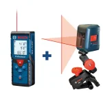 Bosch BLAZE Pro GLM165-40 165 ft. Laser Measure & GLL 2 30 ft. Cross Line Laser Level Combo Kit thumbnail 1